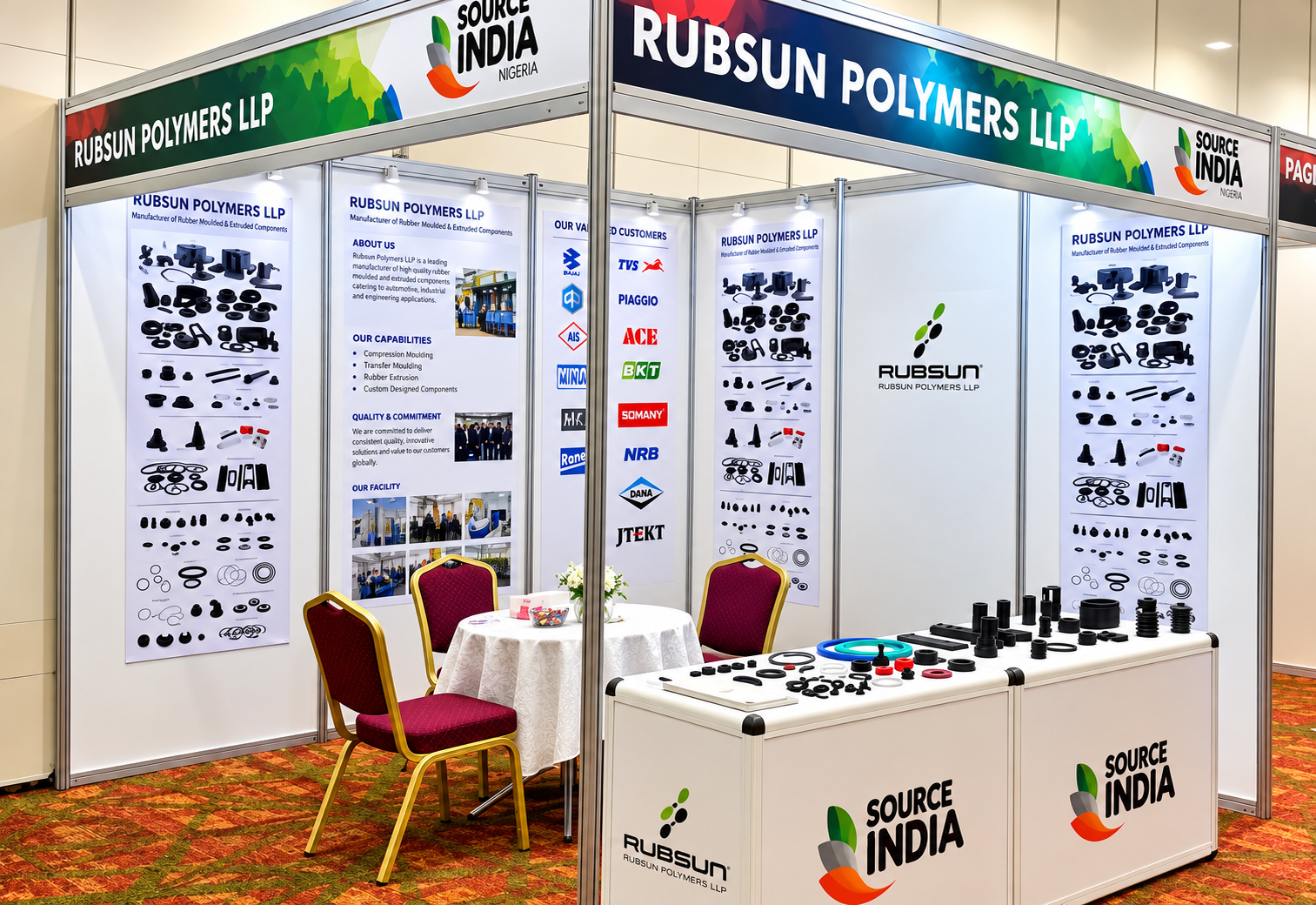 Rubsun Polymers Exhibition Booth